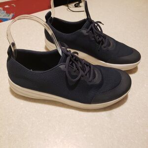 FitFlop Uberknit Navy Blue  Sneaker Casual Comfort Shoe Womens Sz 8